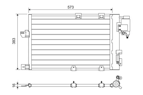 Handler.Part Condenser, air conditioning Valeo 817505 1