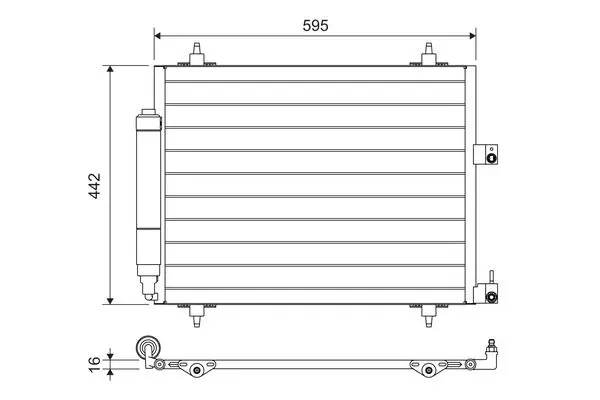 Handler.Part Condenser, air conditioning Valeo 817579 1