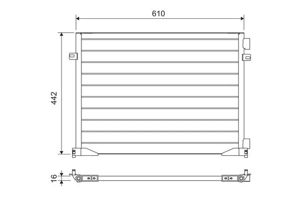 Handler.Part Condenser, air conditioning Valeo 817644 1