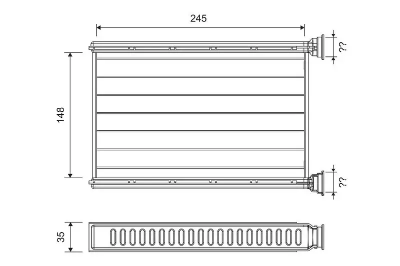 Handler.Part Heat exchanger, interior heating Valeo 812401 1