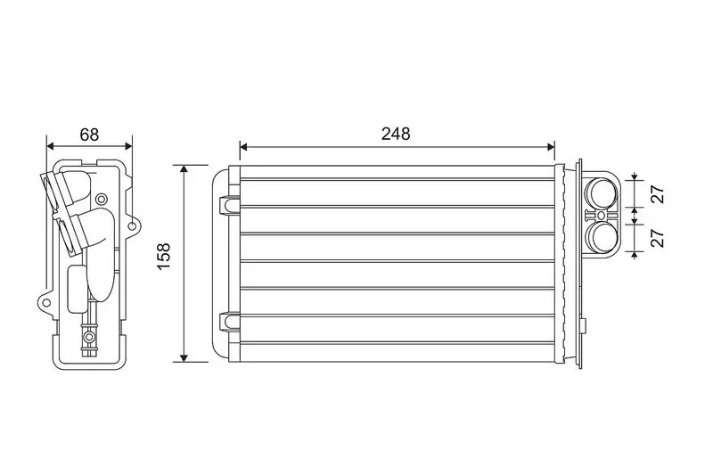 Handler.Part Heat exchanger, interior heating Valeo 812161 1