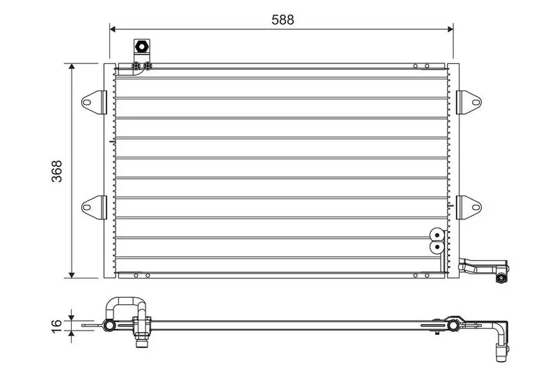 Handler.Part Condenser, air conditioning Valeo 816910 1