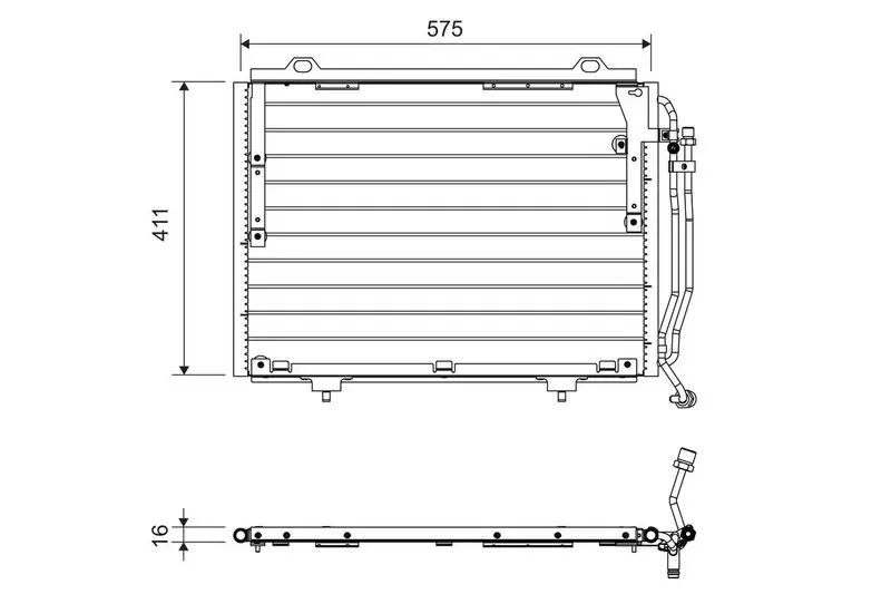 Handler.Part Condenser, air conditioning Valeo 817563 1