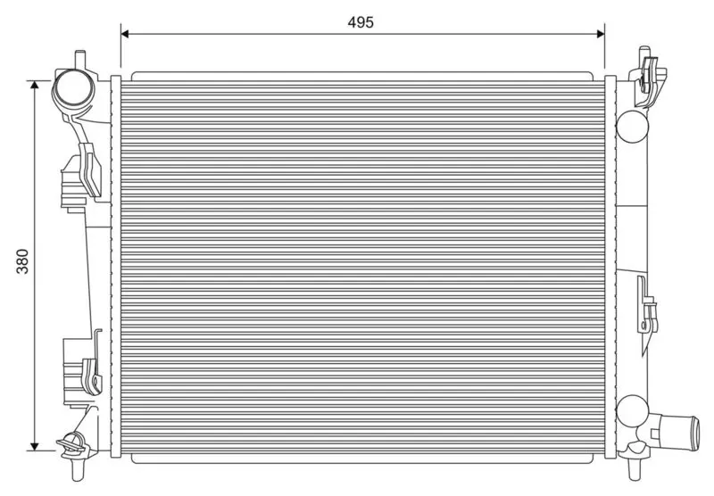 Handler.Part Radiator, engine cooling Valeo 701620 1