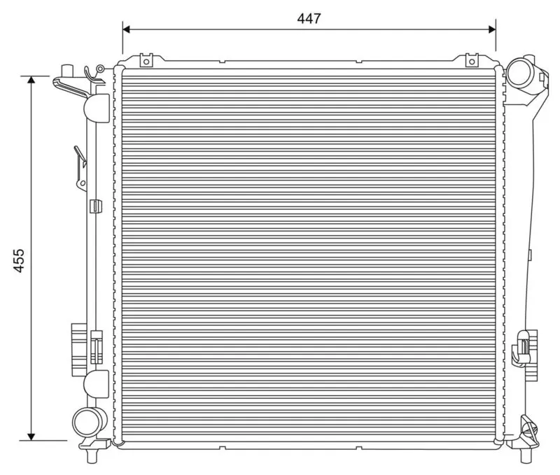 Handler.Part Radiator, engine cooling Valeo 701626 1