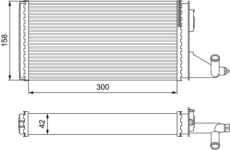 Handler.Part Heat exchanger, interior heating Valeo 812342 1