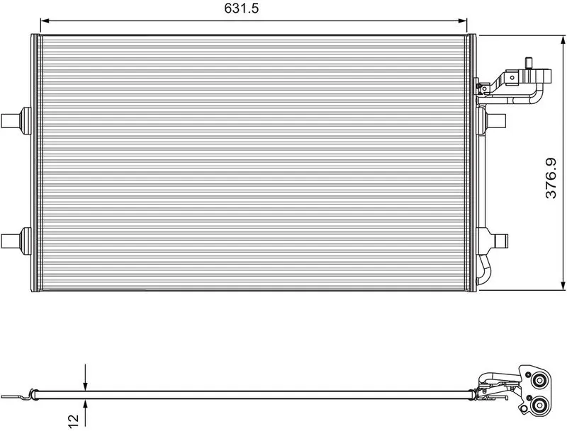 Handler.Part Condenser, air conditioning Valeo 814324 1