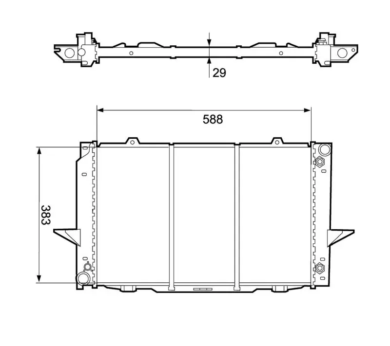 Handler.Part Radiator, engine cooling Valeo 732365 1