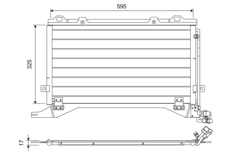 Handler.Part Condenser, air conditioning Valeo 816949 2