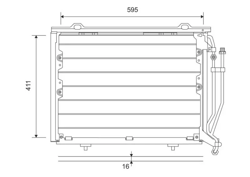 Handler.Part Condenser, air conditioning Valeo 817492 1