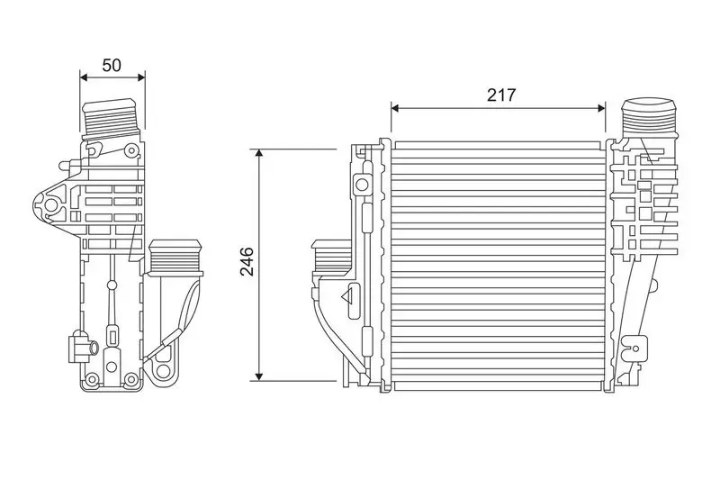 Handler.Part Intercooler, charger Valeo 818290 1