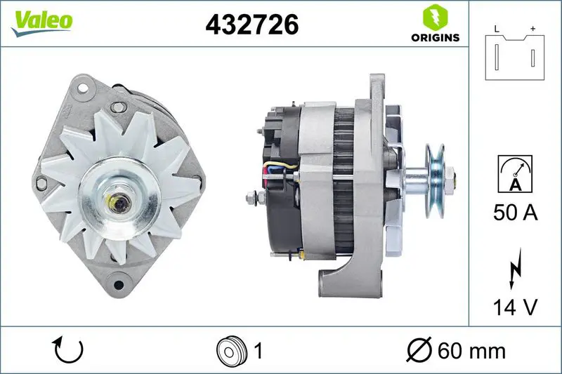 Handler.Part Alternator Valeo 432726 1