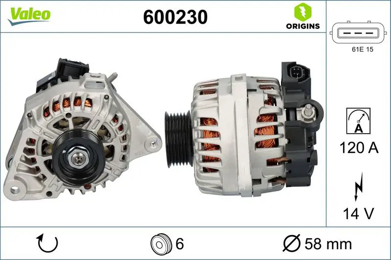 Handler.Part Alternator Valeo 600230 1