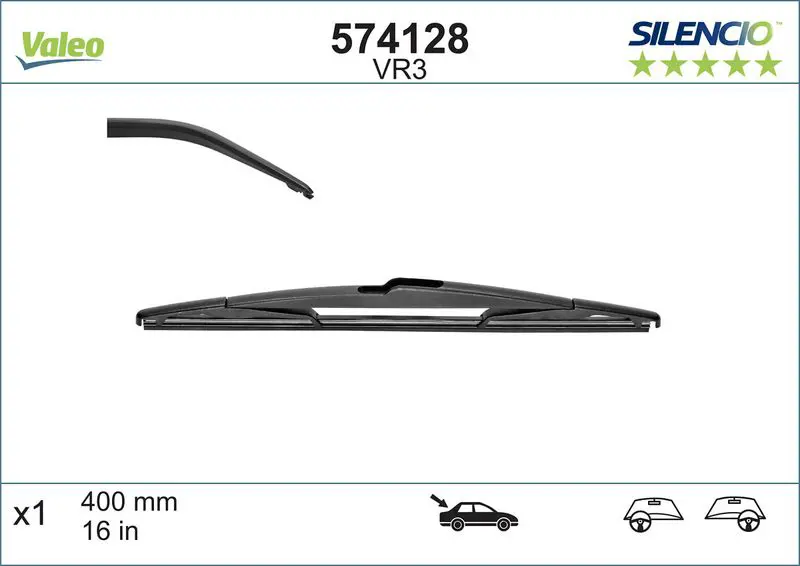 Handler.Part Wiper blade Valeo 574128 1