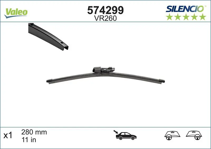 Handler.Part Wiper blade Valeo 574299 1