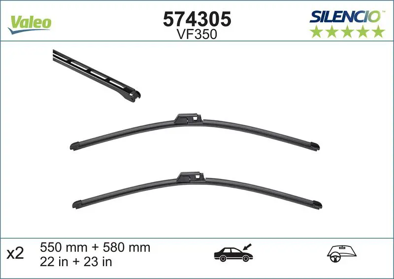 Handler.Part Wiper blade Valeo 574305 1