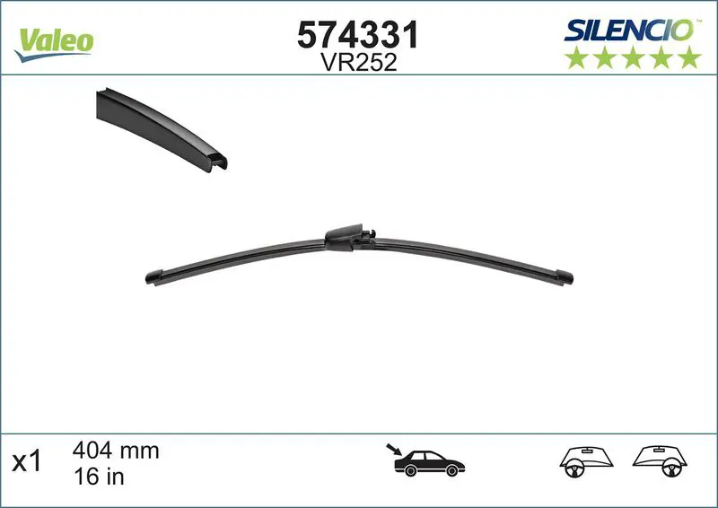 Handler.Part Wiper blade Valeo 574331 1