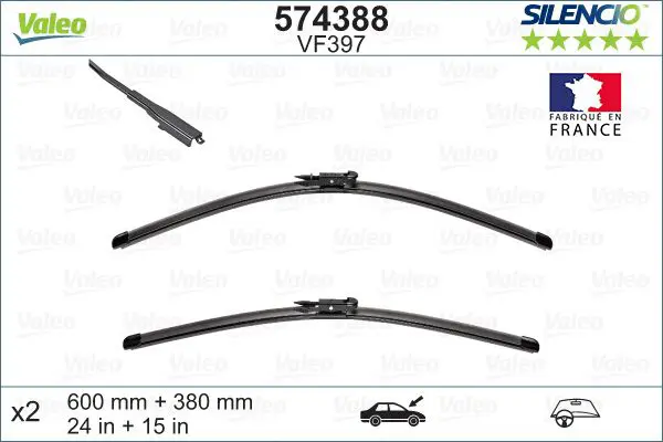 Handler.Part Wiper blade Valeo 574388 2