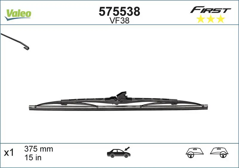 Handler.Part Wiper blade Valeo 575538 1