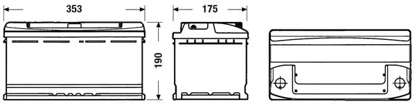 Handler.Part Starter battery EXIDE EC900 2