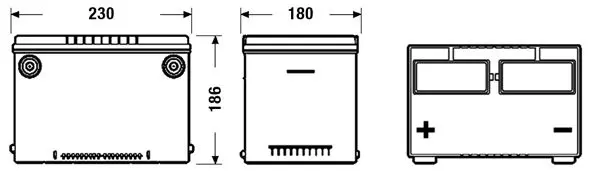 Handler.Part Starter battery EXIDE EB608 2