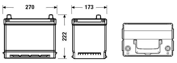 Handler.Part Starter battery EXIDE EB704 2