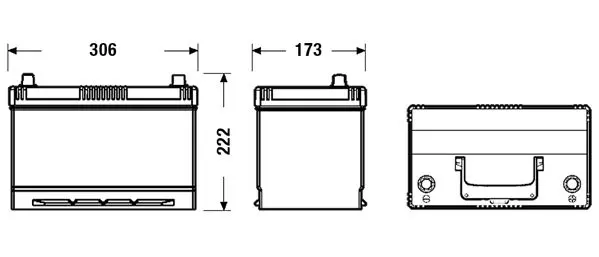 Handler.Part Starter battery EXIDE EB954 2