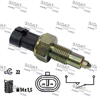 Handler.Part Switch, reverse light SIDAT 3234106 1