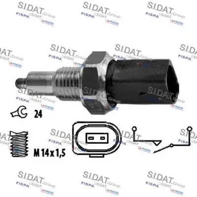 Handler.Part Switch, reverse light SIDAT 3234150 1