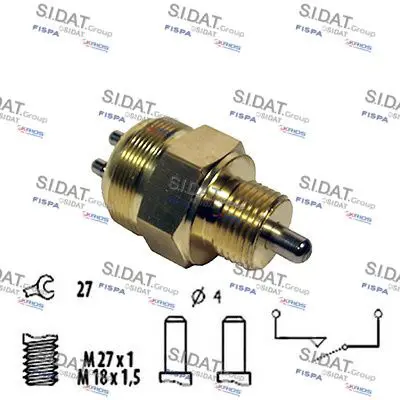 Handler.Part Switch, reverse light SIDAT 3234216 1