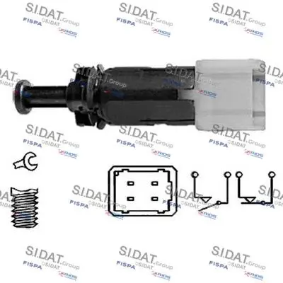 Handler.Part Brake light switch SIDAT 5140046 1