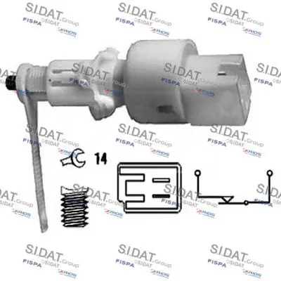 Handler.Part Brake light switch SIDAT 5140050 1