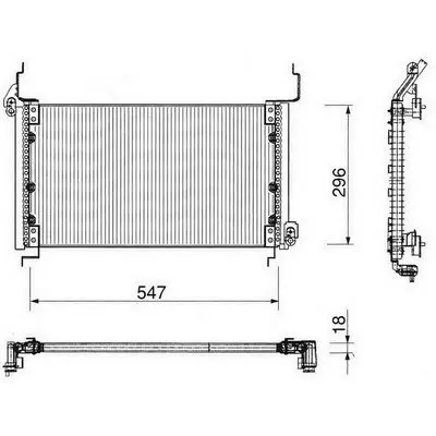 Handler.Part Condenser, air conditioning SIDAT 112035 1