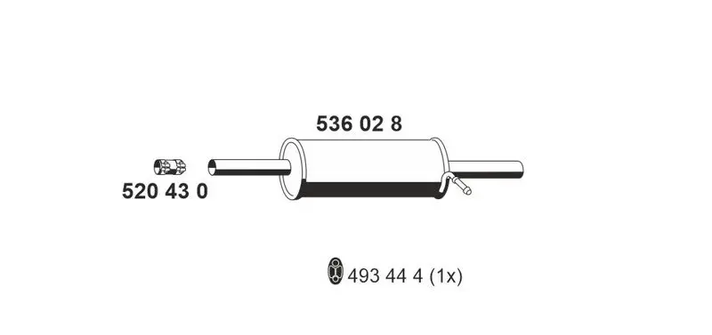 Handler.Part End silencer ERNST 536028 1