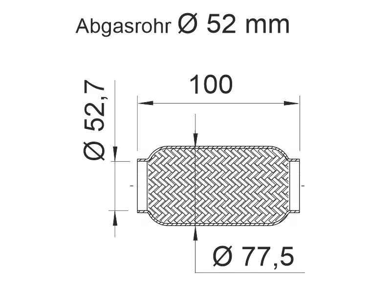 Handler.Part Flex hose, exhaust system ERNST 460231 2