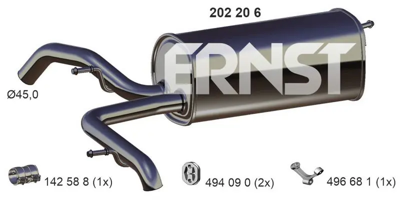 Handler.Part End silencer ERNST 202206 1