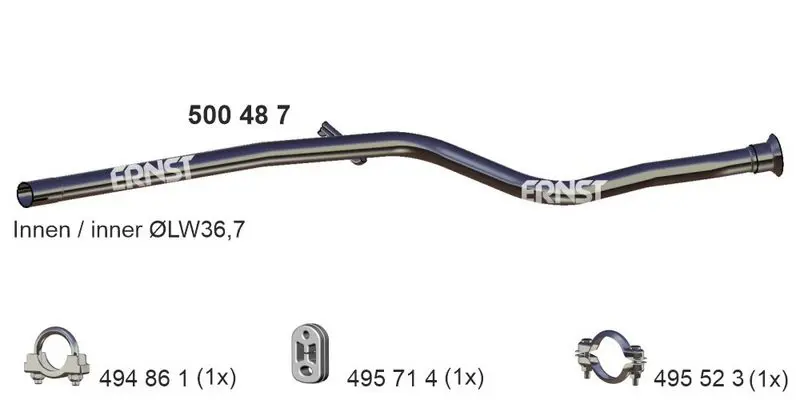 Handler.Part Exhaust pipe ERNST 500487 1