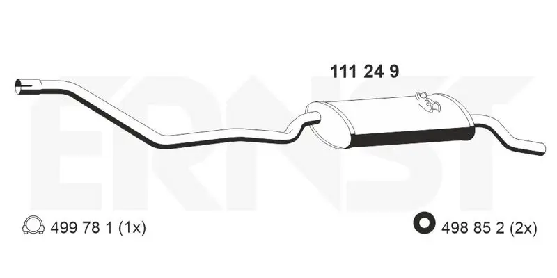 Handler.Part End silencer ERNST 111249 1