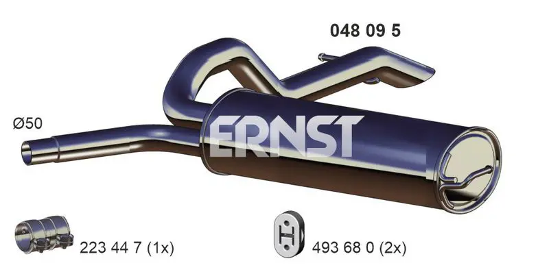 Handler.Part End silencer ERNST 048095 1