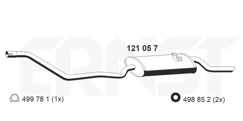 Handler.Part End silencer ERNST 121057 1