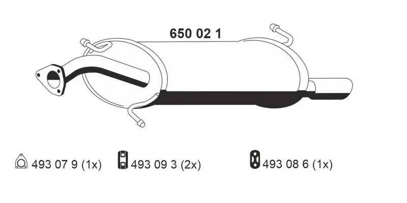 Handler.Part End silencer ERNST 650021 1