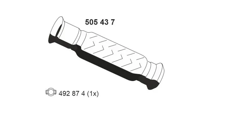 Handler.Part Exhaust pipe ERNST 505437 1