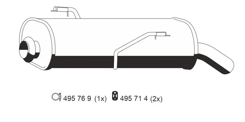 Handler.Part End silencer ERNST 505000 1