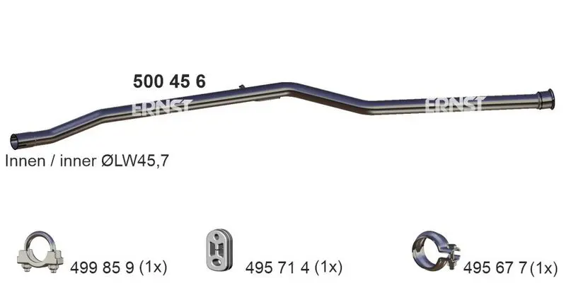 Handler.Part Exhaust pipe ERNST 500456 1