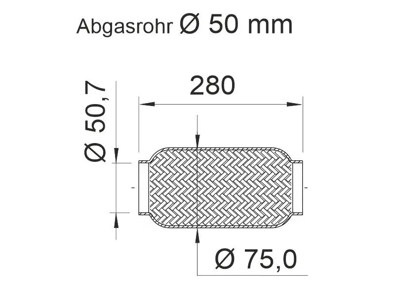 Handler.Part Flex hose, exhaust system ERNST 460392 2