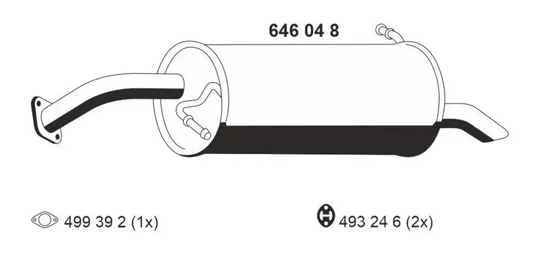 Handler.Part End silencer ERNST 646048 1