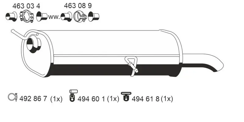 Handler.Part End silencer ERNST 505116 1