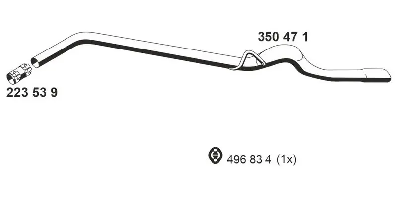 Handler.Part Exhaust pipe ERNST 350471 1