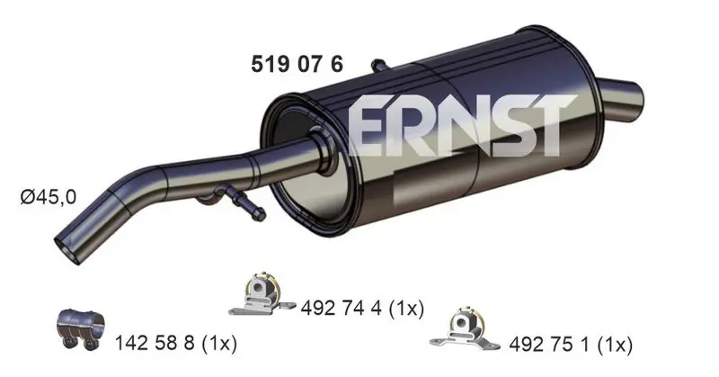 Handler.Part End silencer ERNST 519076 1