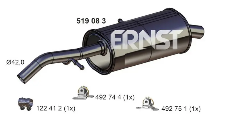 Handler.Part End silencer ERNST 519083 1